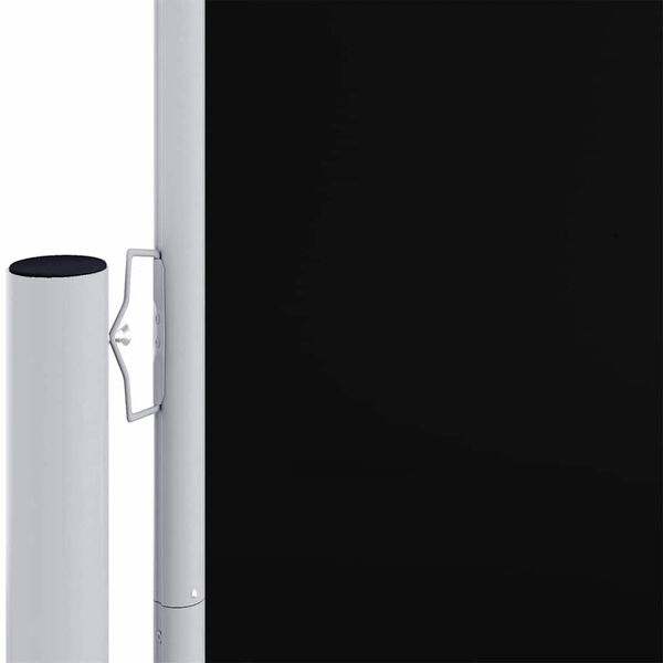 vidaXL fekete behúzható oldalsó napellenző 220 x 1200 cm