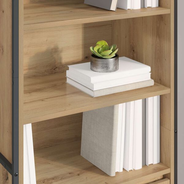 vidaXL Magas szekr&eacute;nyek 2 pcs Műv&eacute;szi t&ouml;lgy 60 x 36 x 200 cm Faanyag