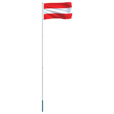 vidaXL osztrák zászló alumíniumrúddal 4 m