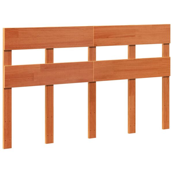 vidaXL viaszbarna t&ouml;m&ouml;r fenyőfa &aacute;gy matrac n&eacute;lk&uuml;l 150 x 200 cm