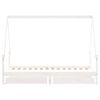 vidaXL fehér tömör fenyőfa gyerekágy keret fiókkal 90x190 cm