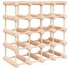 vidaXL t&ouml;m&ouml;r fenyőfa bortart&oacute; 20 palackhoz 46,5x23x46,5 cm