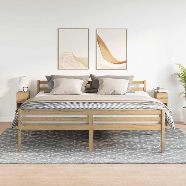 vidaXL éjjeliszekrények fiókkal 2 db artisan tölgy 20 x 36 x 60 cm