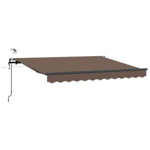 vidaXL Beh&uacute;zhat&oacute; napellenző T&oacute;psz&iacute;nű 500 &times; 300 cm Poli&eacute;szter