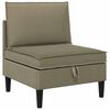 vidaXL K&ouml;z&eacute;pső Sofa t&aacute;rol&oacute;val Khaki B&aacute;rsony