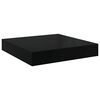vidaXL 2 db magasf&eacute;nyű fekete MDF lebegő fali polc 40 x 23 x 3,8 cm
