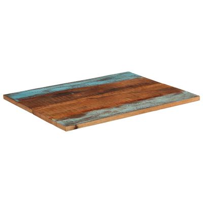 vidaXL négyszögű tömör újrahasznosított fa asztallap 70x90 cm 25-27 mm