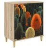 vidaXL Fi&oacute;kos szekr&eacute;ny ZAANDAM Erdő minta 66 x 36,5 x 75 cm Szerelt Fa