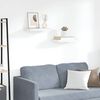 vidaXL 2 db t&ouml;lgysz&iacute;nű &eacute;s feh&eacute;r MDF lebegő fali polc 40 x 23 x 3,8 cm