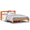 vidaXL viaszbarna t&ouml;m&ouml;r fenyőfa &aacute;gykeret fejt&aacute;ml&aacute;val 135 x 190 cm