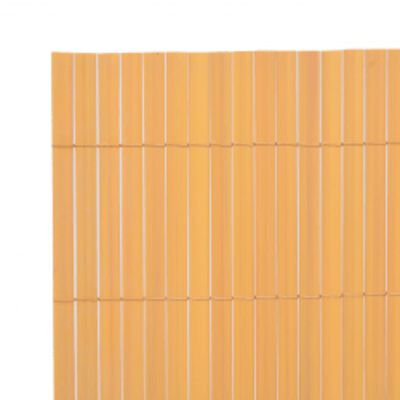 vidaXL sárga kétoldalas kerti kerítés 110 x 300 cm