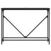 vidaXL Konzolasztal Fekete t&ouml;lgy 102 x 23 x 75 cm Faanyag