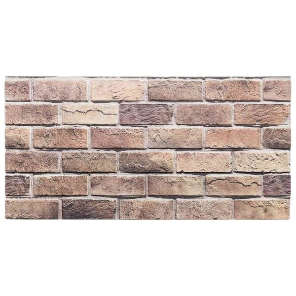 vidaXL Fali panelek 10 pcs Barna &eacute;s Sz&uuml;rke 100 x 50 cm EPS Hab