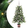 vidaXL Kar&aacute;csonyfa 150 LED-del &aacute;llv&aacute;nnyal Z&ouml;ld 90 cm PE