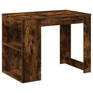 vidaXL &iacute;r&oacute;asztal fi&oacute;kkal &eacute;s polccal f&uuml;st&ouml;lt t&ouml;lgy 102x62x77,5 cm