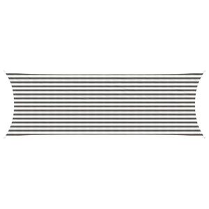 vidaXL Napernyő V&aacute;szon Vil&aacute;gossz&uuml;rke &eacute;s feh&eacute;r 2 x 6 m HDPE