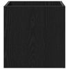 vidaXL Cser&eacute;p doboz Fekete t&ouml;lgy 40 x 38.5 x 40 cm Faanyag