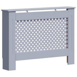 vidaXL antracitsz&uuml;rke MDF radi&aacute;torburkolat 112 x 19 x 81,5 cm