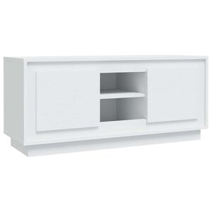 vidaXL feh&eacute;r szerelt fa TV-szekr&eacute;ny 102 x 35 x 45 cm