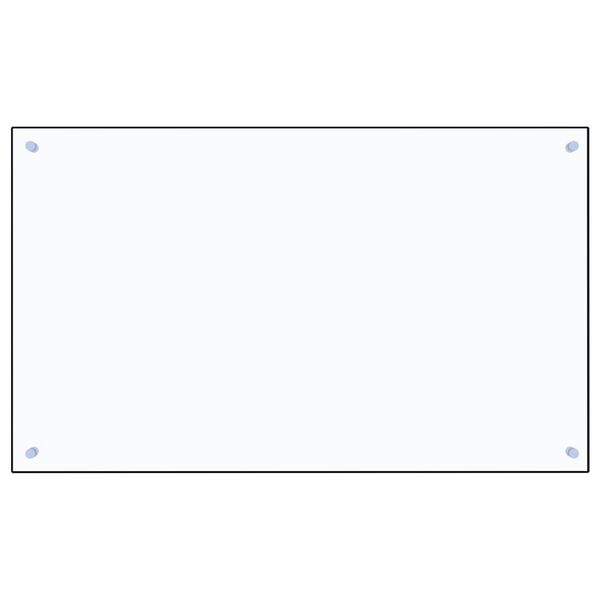 vidaXL átlátszó edzett üveg konyhai fröccsenésgátló 100 x 60 cm