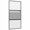 vidaXL &Uuml;vegajt&oacute; 102,5 x 2 x 205 cm Alum&iacute;nium Fekete