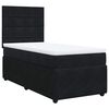 vidaXL fekete b&aacute;rsony rug&oacute;s &aacute;gy matraccal 90 x 200 cm