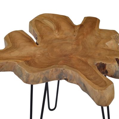 vidaXL tíkfa dohányzóasztal (60-70) x 45 cm