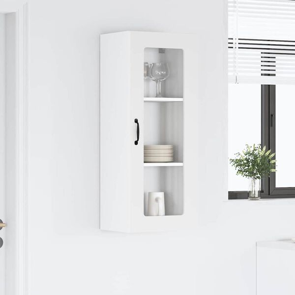 vidaXL Konyhaszekr&eacute;ny t&aacute;rol&oacute;val Kalmar Feh&eacute;r 40 x 31 x 100 cm Faanyag