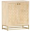 vidaXL aranysz&iacute;nű t&ouml;m&ouml;r mang&oacute;fa t&aacute;lal&oacute;szekr&eacute;ny 60x30x70 cm