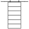 vidaXL tol&oacute;ajt&oacute; vasalatokkal 102x205 cm ESG &uuml;veg&alum&iacute;nium