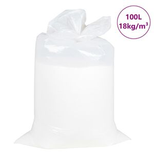 vidaXL babzs&aacute;k t&ouml;ltel&eacute;k EPS 100 L feh&eacute;r 18 kg/m&sup3;