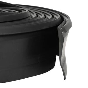 vidaXL Gar&aacute;zs Ajt&oacute; T&ouml;m&iacute;t&eacute;s Fekete 52 x 2 mm 2,5 m PVC