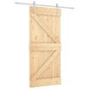 vidaXL Cs&uacute;sz&oacute; ajt&oacute; 90 x 210 cm T&ouml;m&ouml;r Fenyőfa Term&eacute;szetes &eacute;s Feh&eacute;r