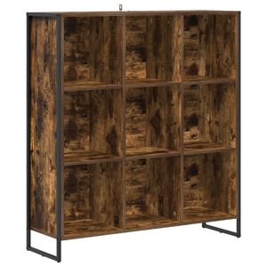 vidaXL K&ouml;nyvespolc F&uuml;st&ouml;s t&ouml;lgy 99,5 x 30 x 108 cm Szerelt Fa