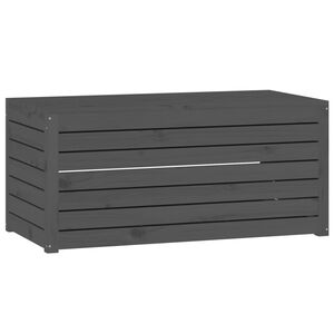 vidaXL sz&uuml;rke t&ouml;m&ouml;r fenyőfa kerti l&aacute;da 101 x 50,5 x 46,5 cm