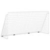 vidaXL feh&eacute;r ac&eacute;l focikapu h&aacute;l&oacute;val 366 x 122 x 182 cm