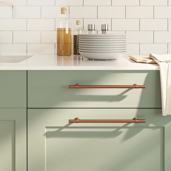 vidaXL 5 db fekete rozsdamentes ac&eacute;l szekr&eacute;nyfoganty&uacute; 224 mm