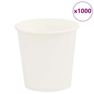 vidaXL 1000 db feh&eacute;r pap&iacute;r k&aacute;v&eacute;scs&eacute;sz&eacute;k 4oz 100ml