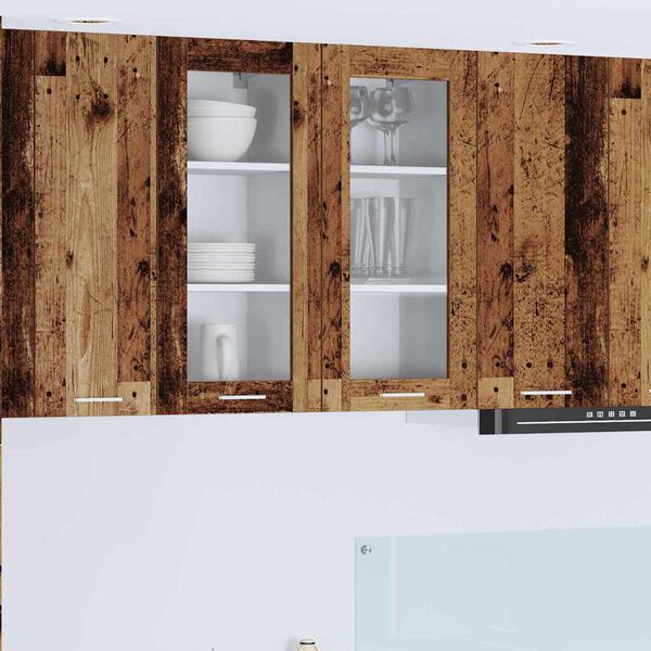 vidaXL F&uuml;ggő szekr&eacute;ny t&aacute;rol&oacute;val &Ouml;reg fa 40 x 31 x 80 cm Faanyag