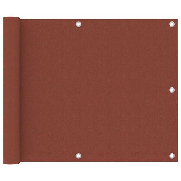 vidaXL terrakotta oxford-szövet erkélyparaván 75 x 300 cm