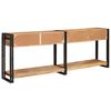 vidaXL Konzolasztalok 2 pcs Barna 200 x 33 x 75 cm T&ouml;m&ouml;r Mang&oacute;f&aacute;t