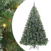 vidaXL Mű kar&aacute;csonyfa 300 LED-del &aacute;llv&aacute;nnyal Z&ouml;ld 240 cm PE &eacute;s PVC