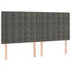 vidaXL s&ouml;t&eacute;tsz&uuml;rke b&aacute;rsony fejt&aacute;mla 200 x 5 x 118/128 cm