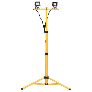 vidaXL meleg fehér fényű háromlábú LED-es reflektor 2 x 10 W