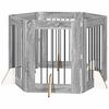 vidaXL Kutyaker&iacute;t&eacute;s &aacute;llv&aacute;nyokkal 6 pcs Sz&uuml;rke Sonoma 60 x 80 cm