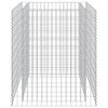vidaXL horganyzott ac&eacute;l gabion magas&aacute;gy&aacute;s 90 x 90 x 100 cm