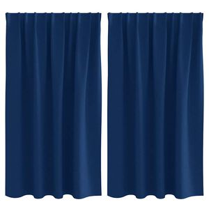 vidaXL Fekete F&uuml;gg&ouml;ny Gyűrűkkel 2 db S&ouml;t&eacute;t k&eacute;k 140 x 140 cm Poli&eacute;szter