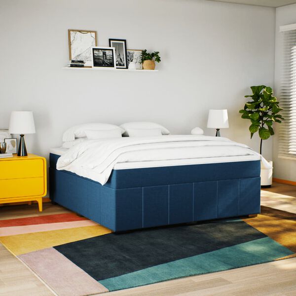 vidaXL k&eacute;k sz&ouml;vet rug&oacute;s &aacute;gy matraccal 180 x 200 cm