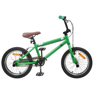vidaXL BMX Bicikli 18 H&uuml;velyk 7-10 &eacute;veseknek aj&aacute;nlott Z&ouml;ld