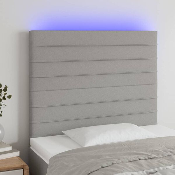 vidaXL vil&aacute;gossz&uuml;rke sz&ouml;vet LED-es fejt&aacute;mla 90x5x118/128 cm